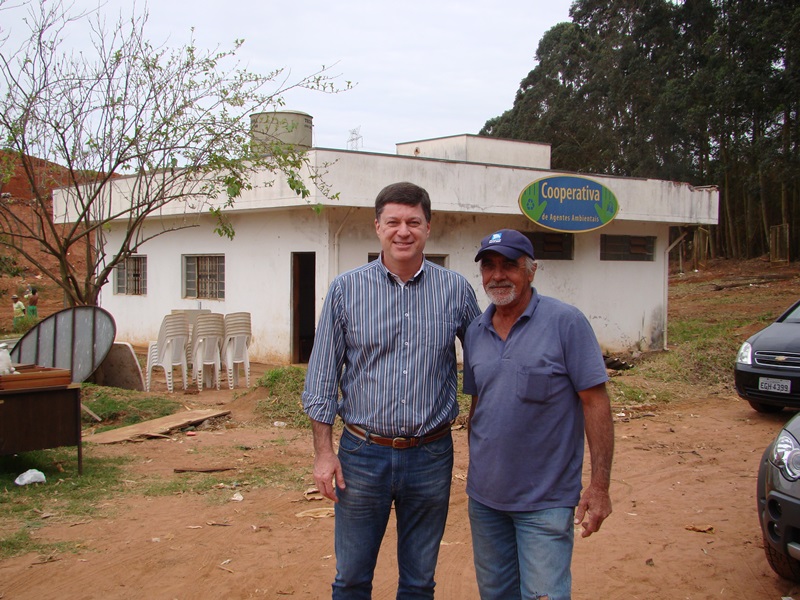 Lelo Pagani visita Cooperativa de Coleta Seletiva